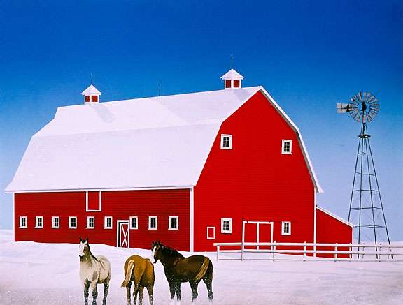 Winter Barn, &copy;2011 David Thauberger