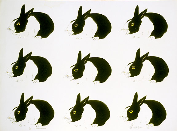 Flocked Bunnies, �1977  David Thauberger